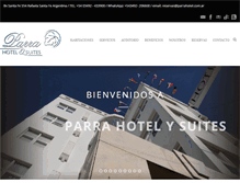 Tablet Screenshot of parrahotel.com.ar